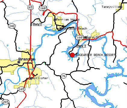Map Edgewater Branson